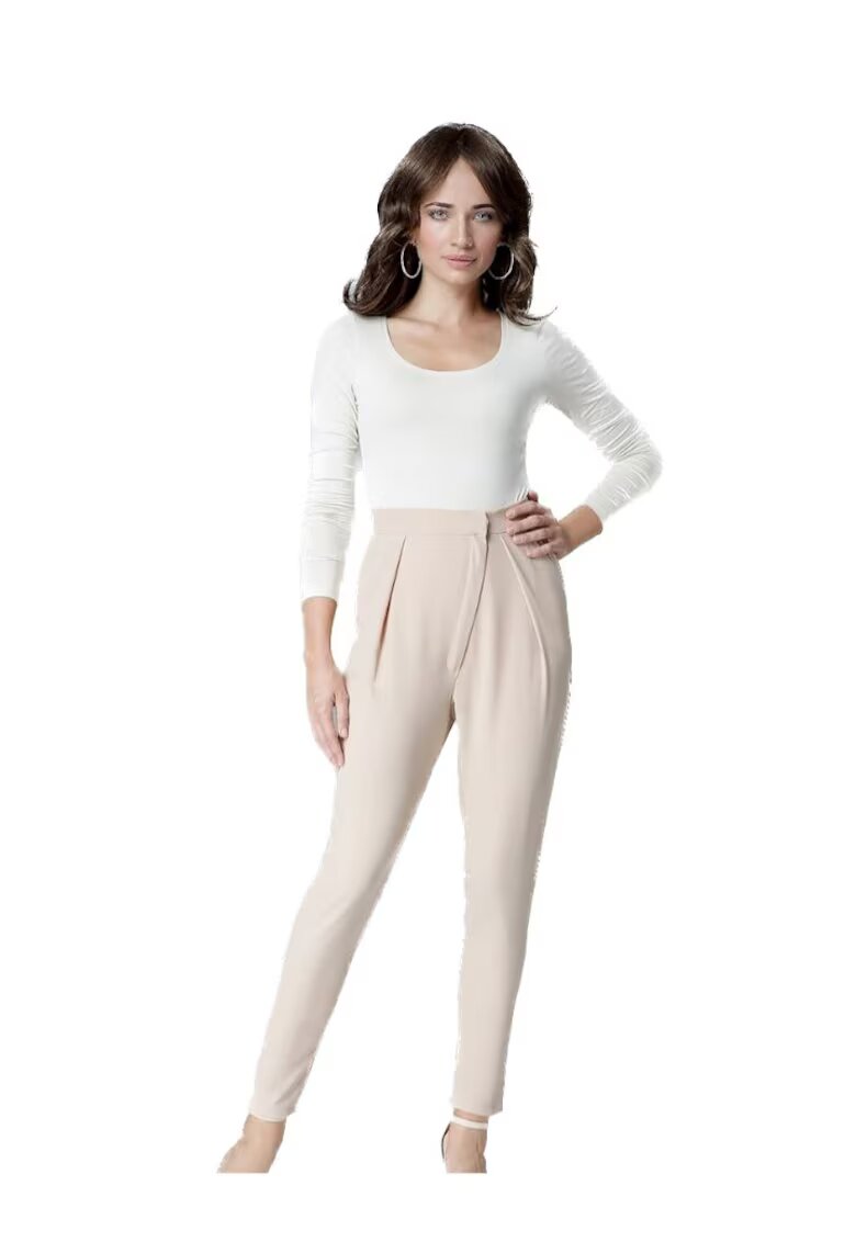 Lenitif Pantaloni eleganti de dama - Ardal - bej - Bej