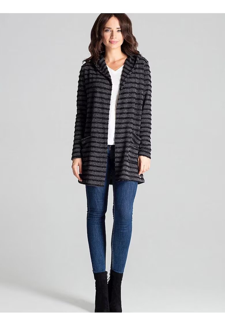Lenitif Pulover dama - cardigan - negru