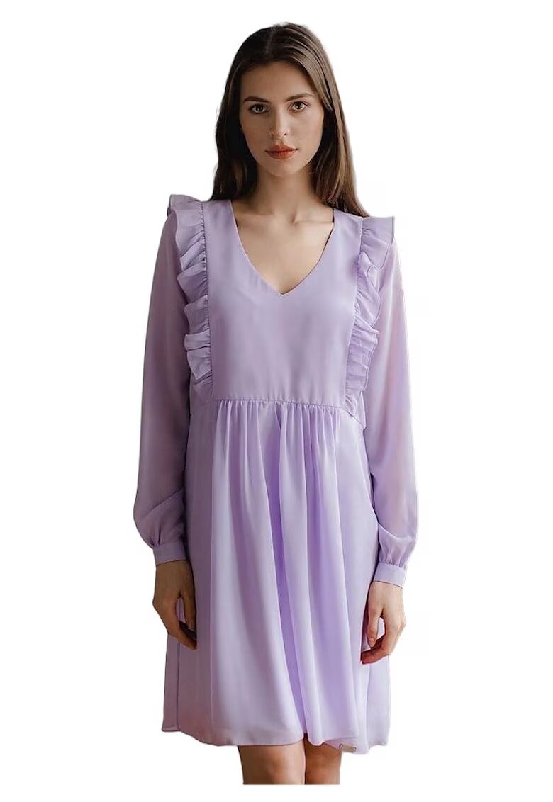 Lenitif Rochie cocktail - Poliester/Elastan - Mov -