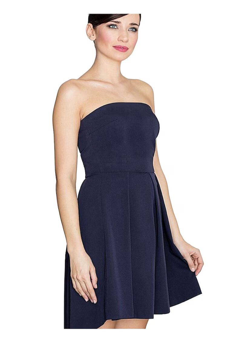 Lenitif Rochie cocktail - Poliester/Viscoza - Bleumarin