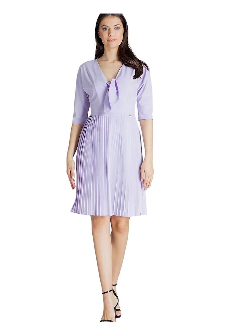 Lenitif Rochie de cocktail - Midi - Textil - Mov