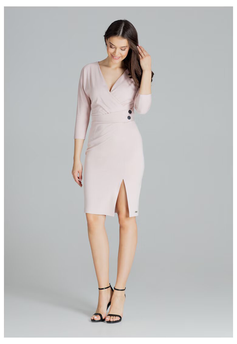 Lenitif Rochie de seara dama Saskia L086 roz deschis - Roz
