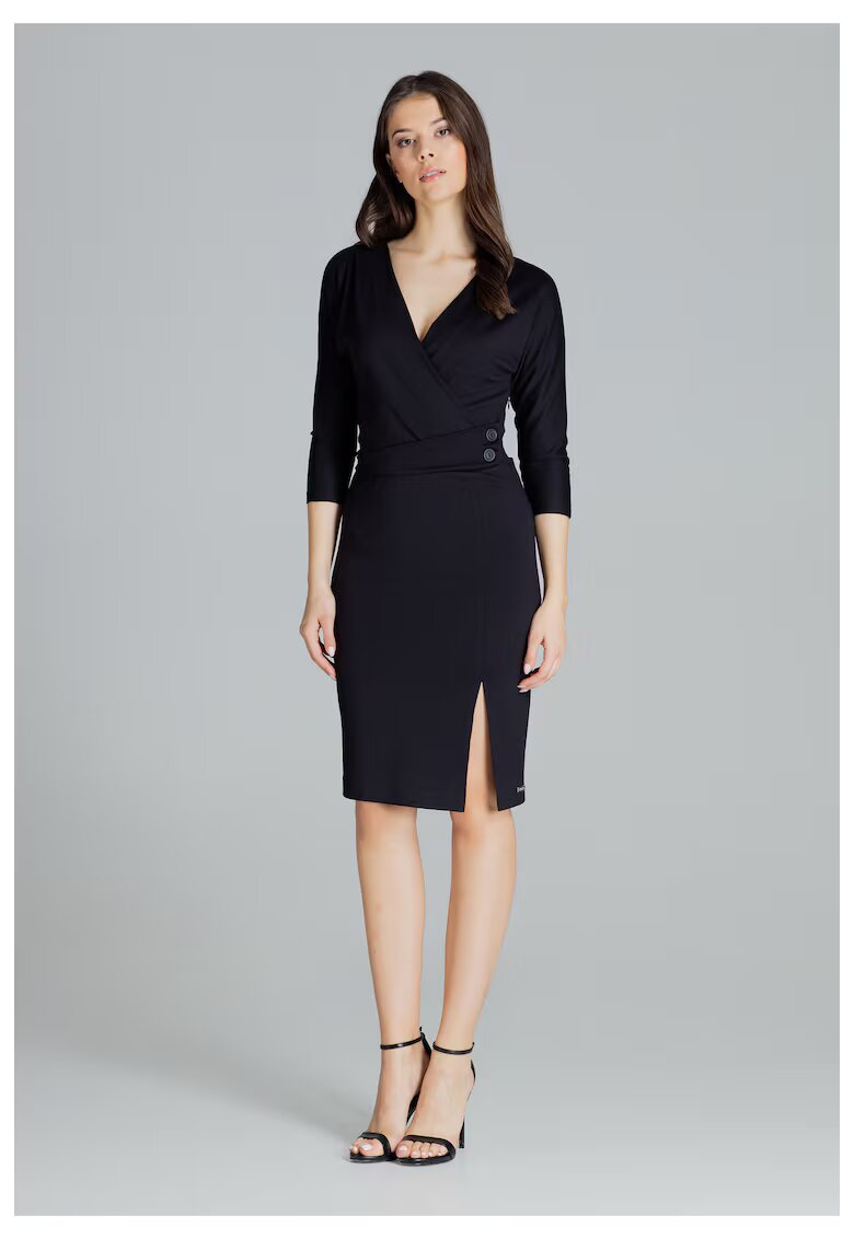 Lenitif Rochie de seara dama Shilard L086 neagra - Negru