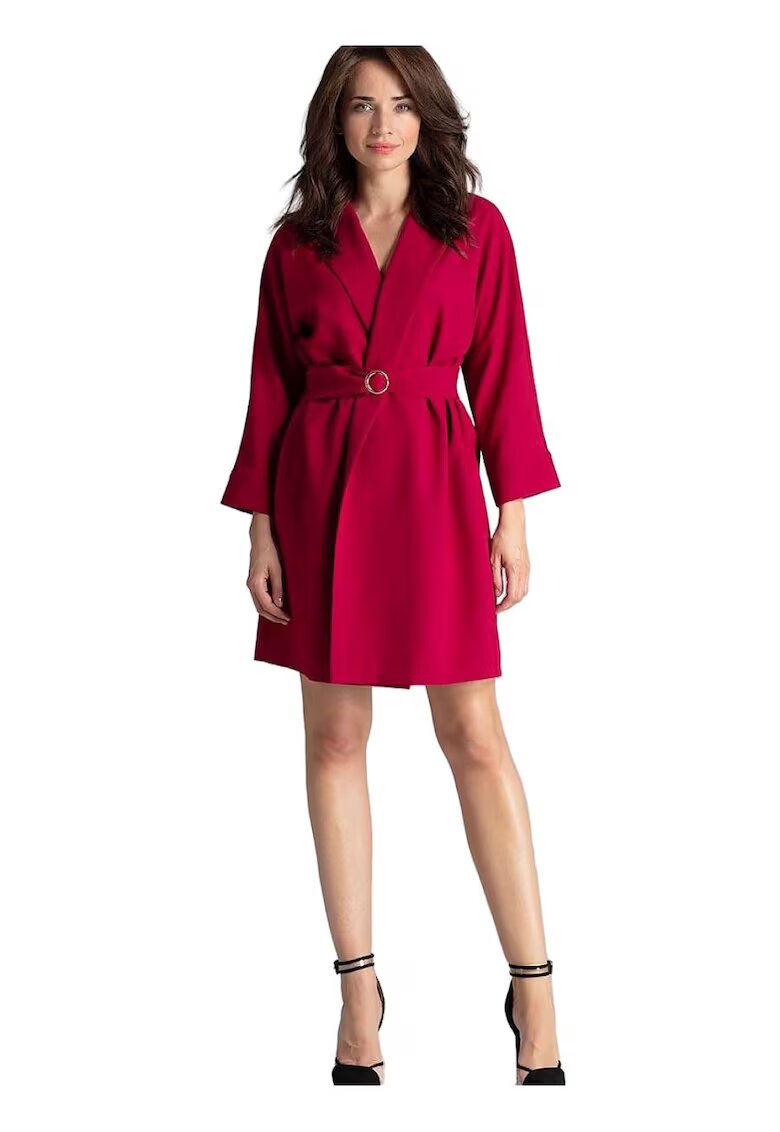 Lenitif Rochie de zi 3142 - Poliester - Rosu