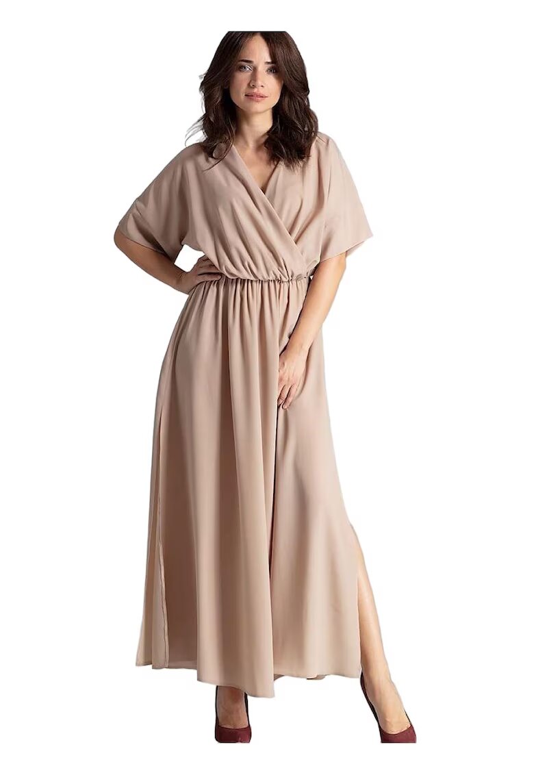 Lenitif Rochie de zi 5902194372732 - Poliester/Elastan - Bej -