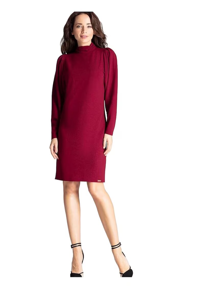 Lenitif Rochie de zi 690 - Poliester/Elastan - Rosu