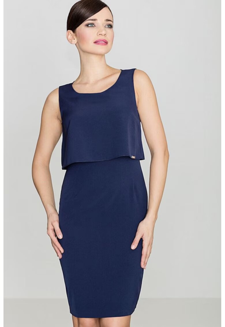 Lenitif Rochie de zi model 114322 - Bleumarin