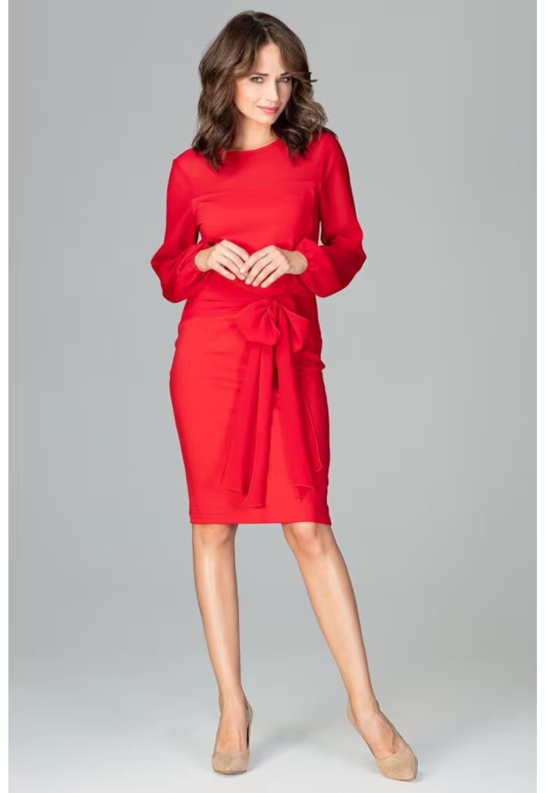 Lenitif Rochie de zi model 122501 - Rosu