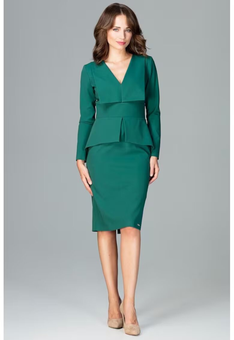 Lenitif Rochie de zi model 122518 - Verde