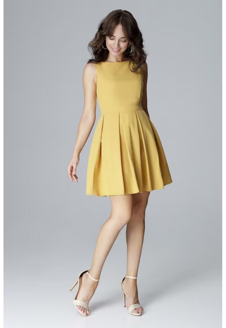 Lenitif Rochie de zi model 123545 - Galben