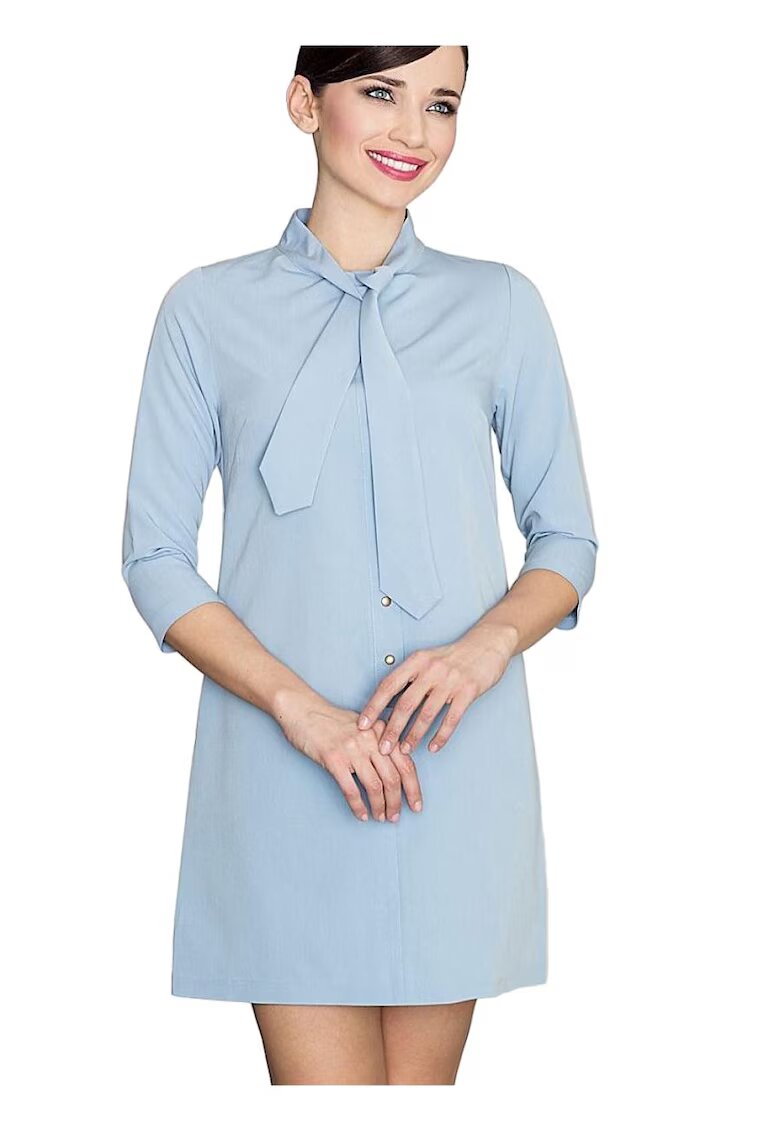 Lenitif Rochie de zi - Poliester/Viscoza - Albastru