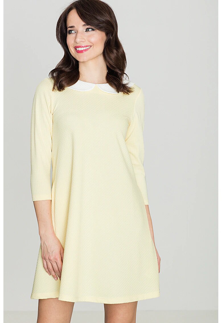 Lenitif Rochie - K218 - galben - poliester