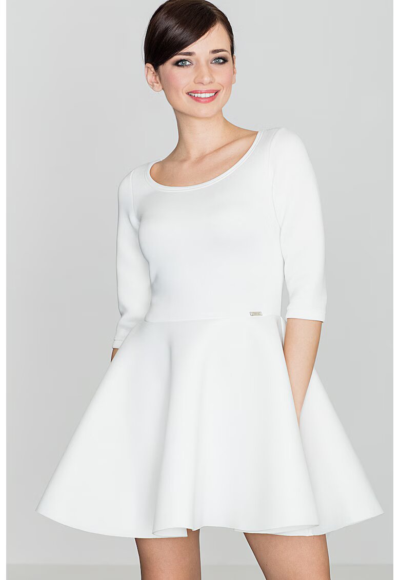 Lenitif Rochie K227 - ecru - poliester -