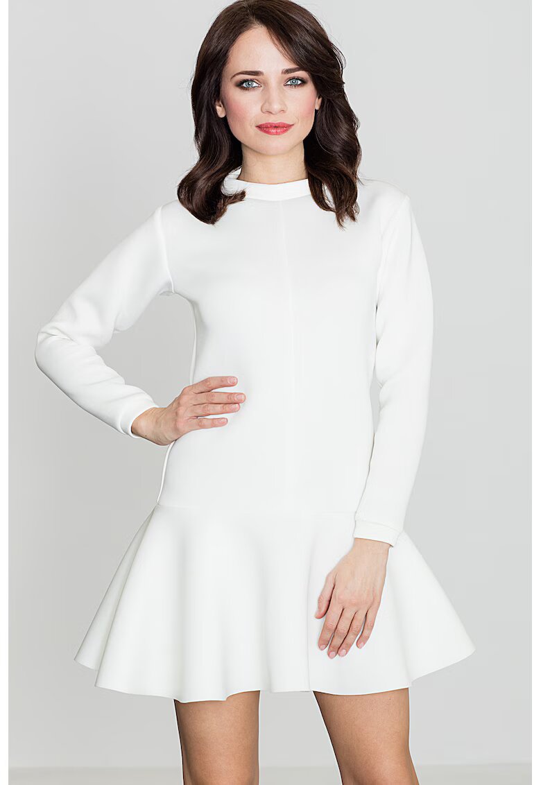 Lenitif Rochie K247 - ecru - din material usor - poliester