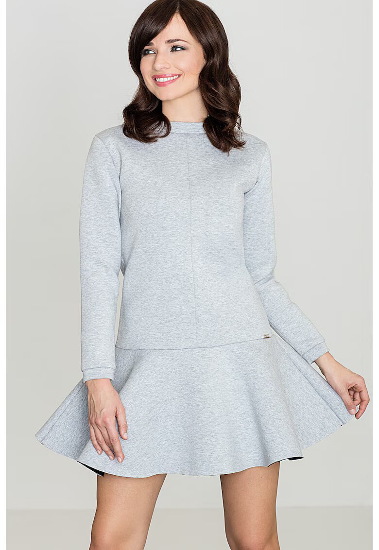 Lenitif Rochie K247 - gri - poliester -