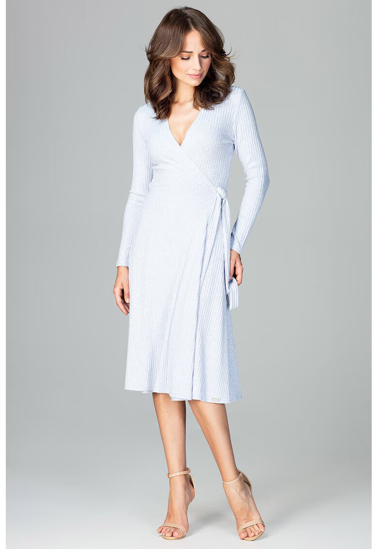 Lenitif Rochie K465 - albastru - viscoza -