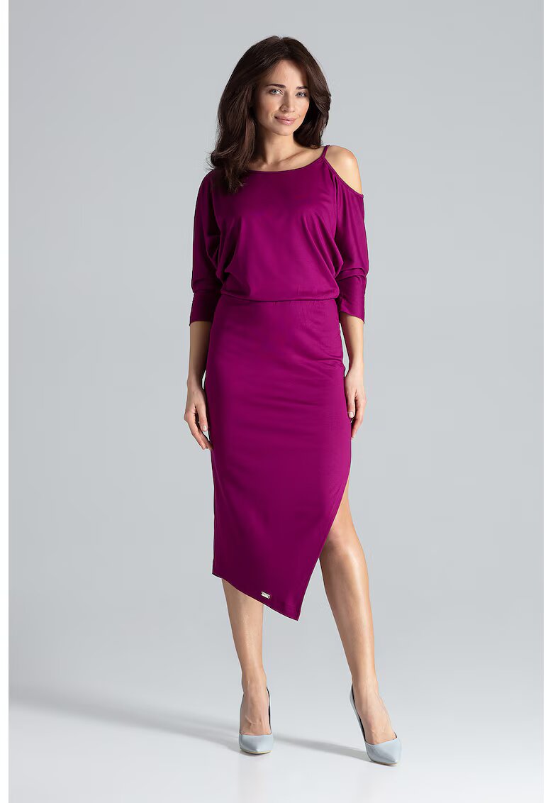 Lenitif Rochie K479 - roz - viscoza