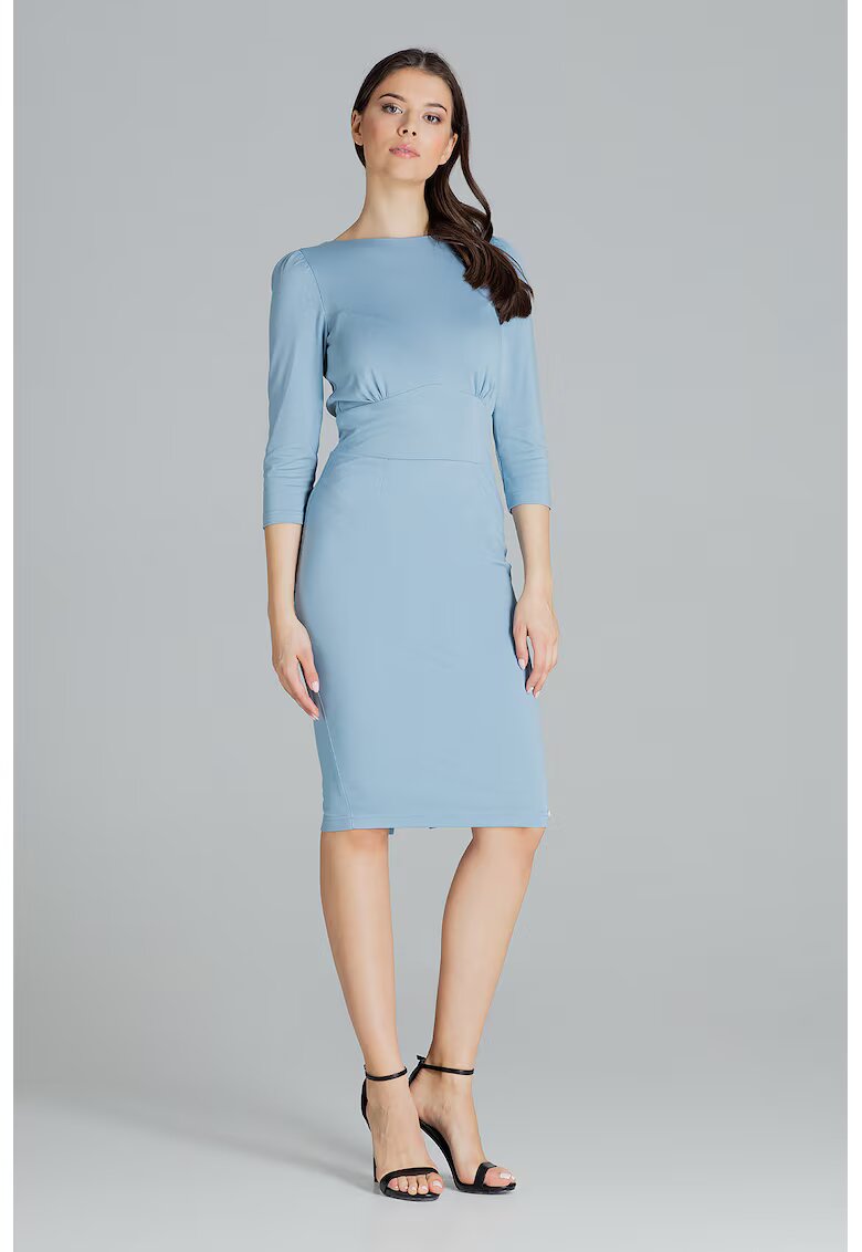 Lenitif Rochie L079 - albastru - poliester