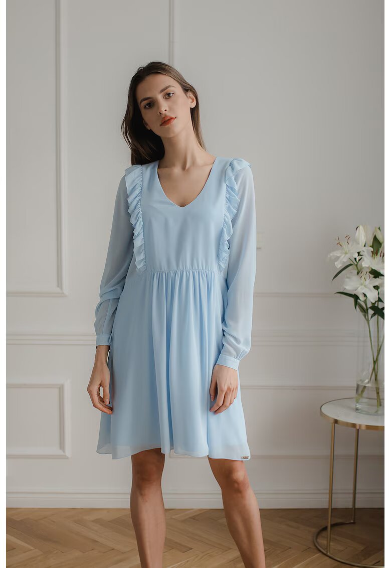 Lenitif Rochie L083 - albastru - poliester