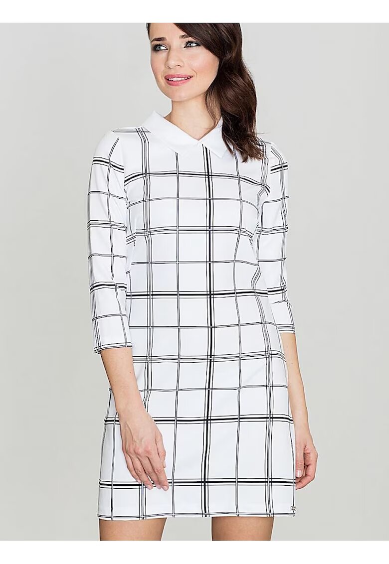 Lenitif Rochie midi - Poliester - De zi - Alb