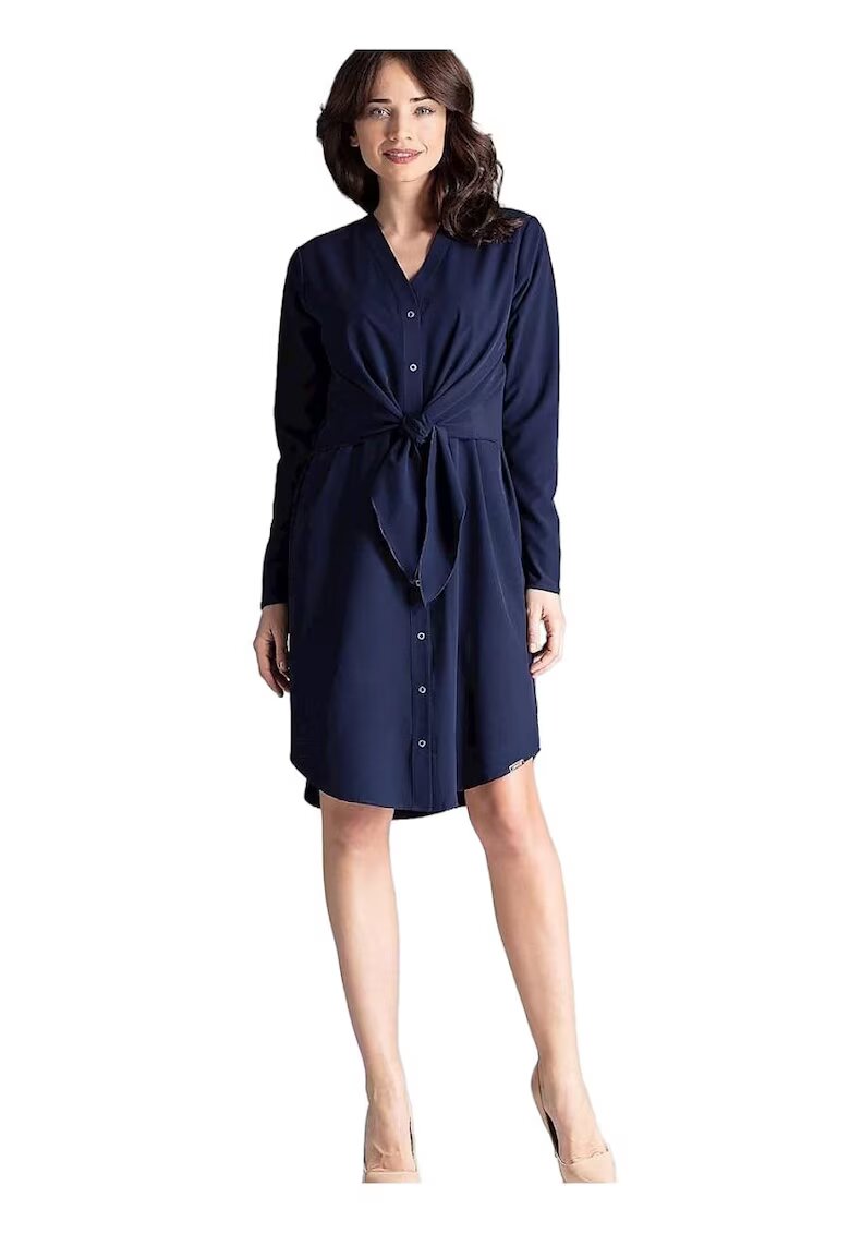 Lenitif Rochie - Poliester/Elastan - Bleumarin - De zi -