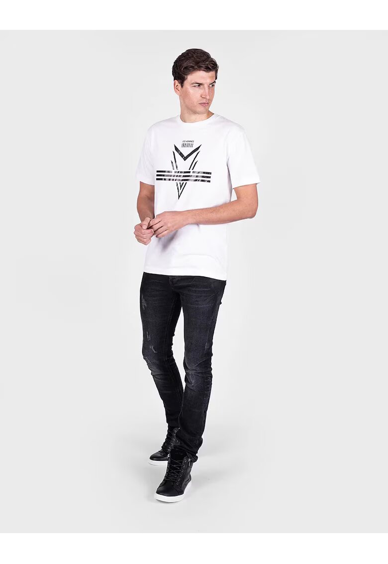 LES HOMMES Tricou din bumbac Darts -
