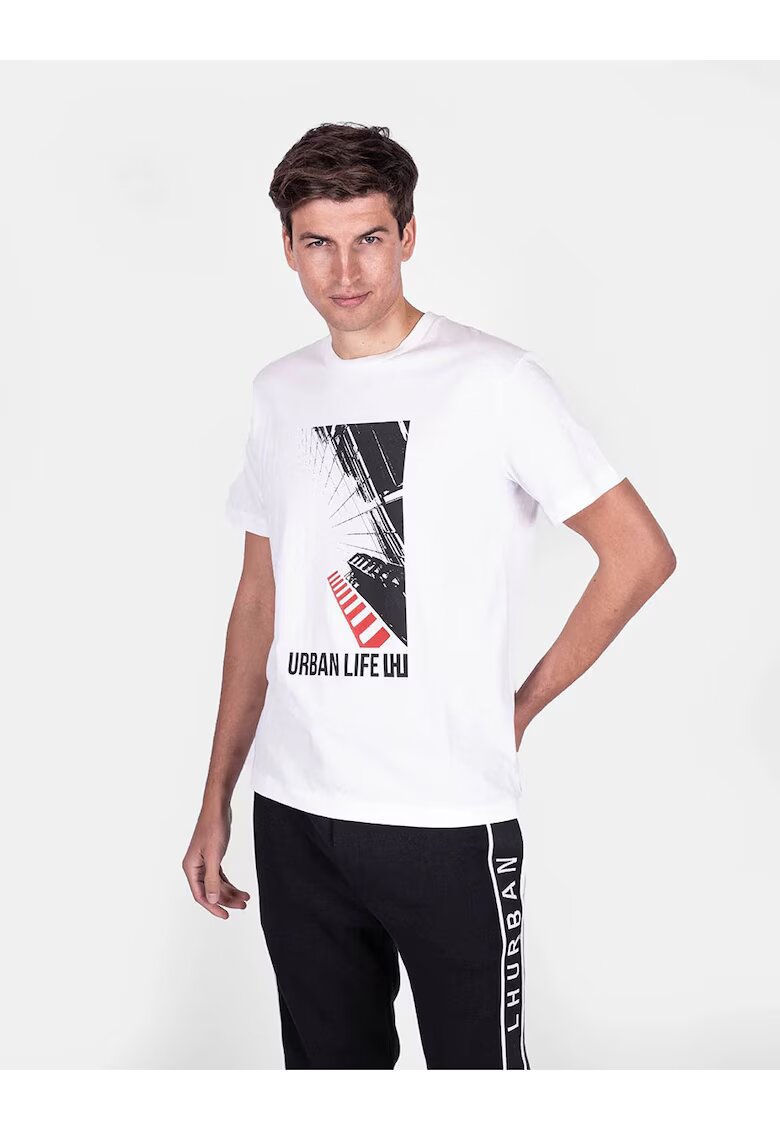LES HOMMES Tricou din bumbac Urban Life -