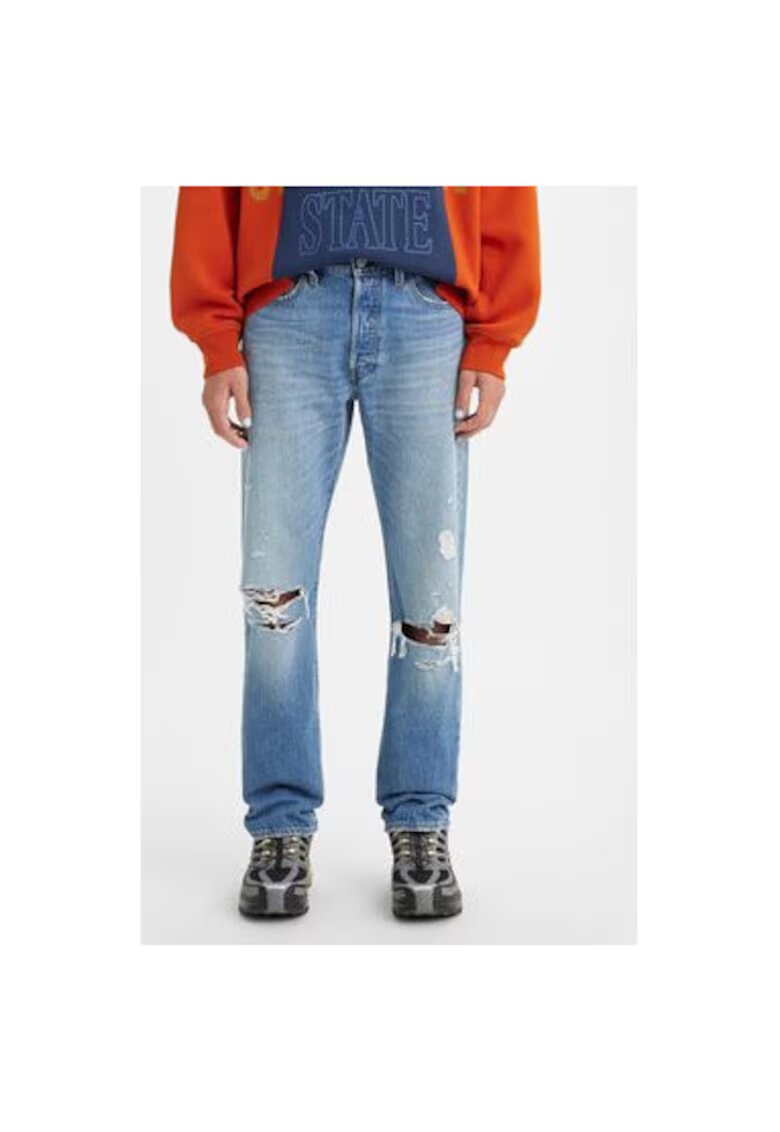 Levis Blugi barbati - 303341794 - Bumbac - Albastru - Albastru