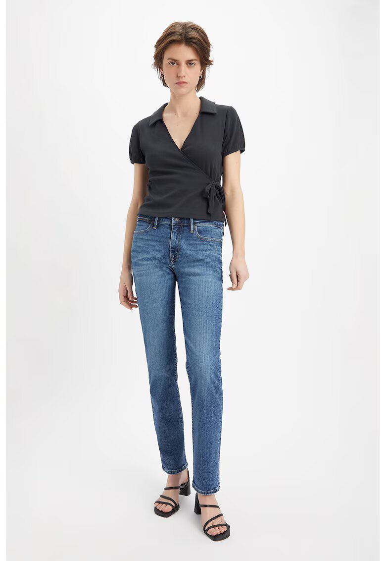 Levi's Blugi crop slim fit 712™ - Albastru deschis