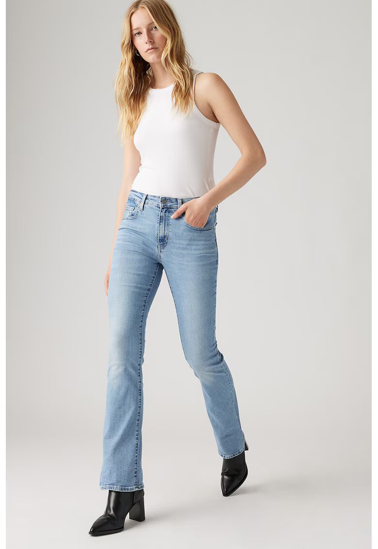 Levis Blugi cu croiala bootcut si talie inalta 725™ - Albastru deschis