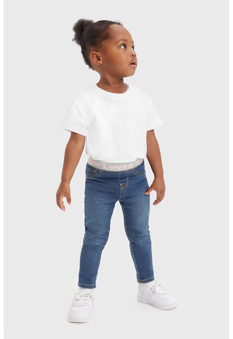 Levis Blugi cu talie elastica - Albastru inchis