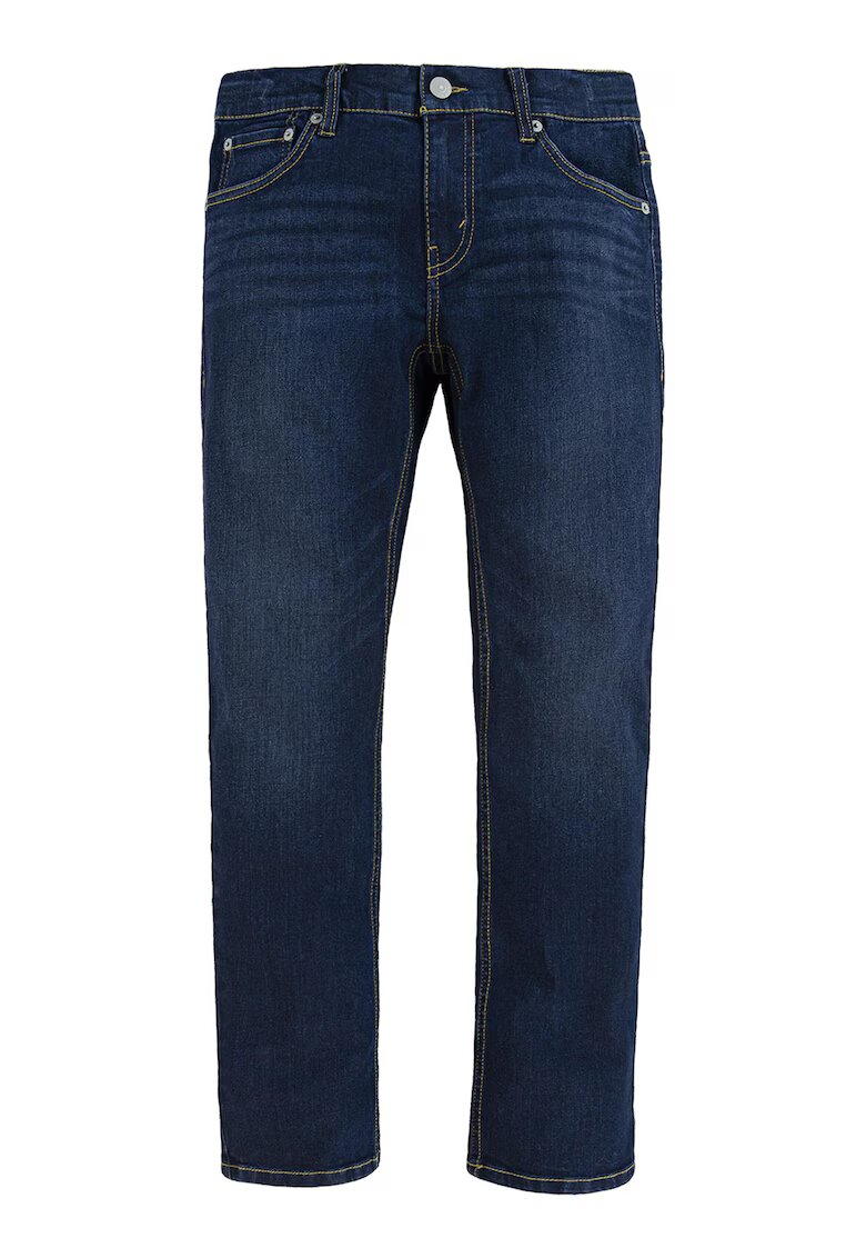 Levis Blugi cu talie medie si cusaturi contrastante - Albastru inchis