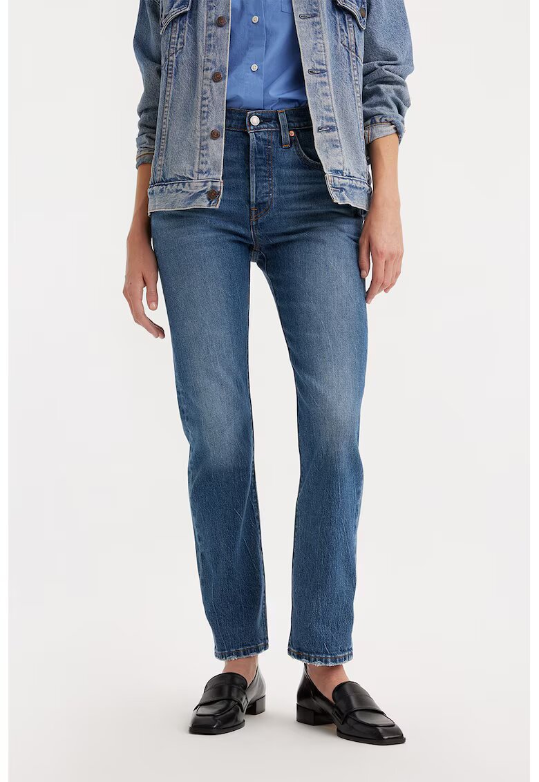 Levi's Blugi drepti cu talie medie 501® - Albastru inchis