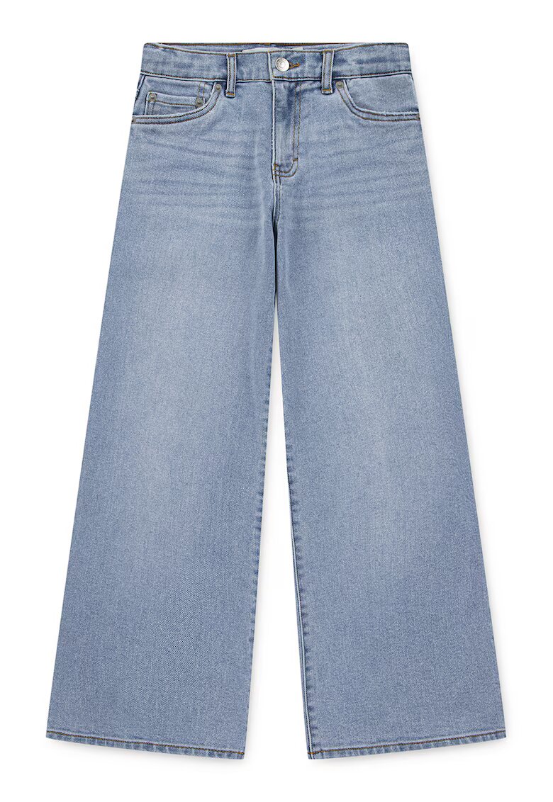Levis Blugi evazati cu talie medie - Albastru deschis melange