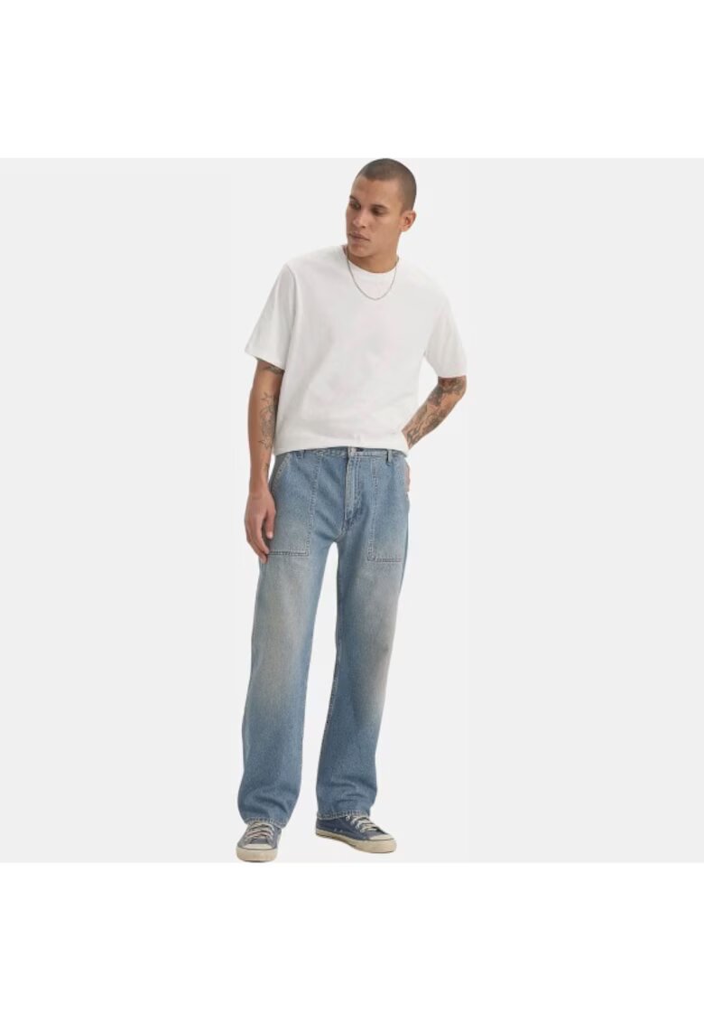 Levis Blugi pentru barbati - drepti - bumbac - albastru