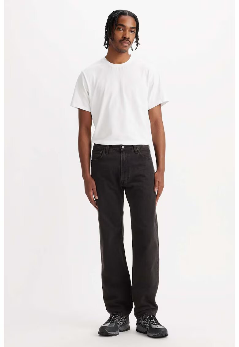 Levi's Blugi relaxed fit cu croiala dreapta 555 - Negru stins