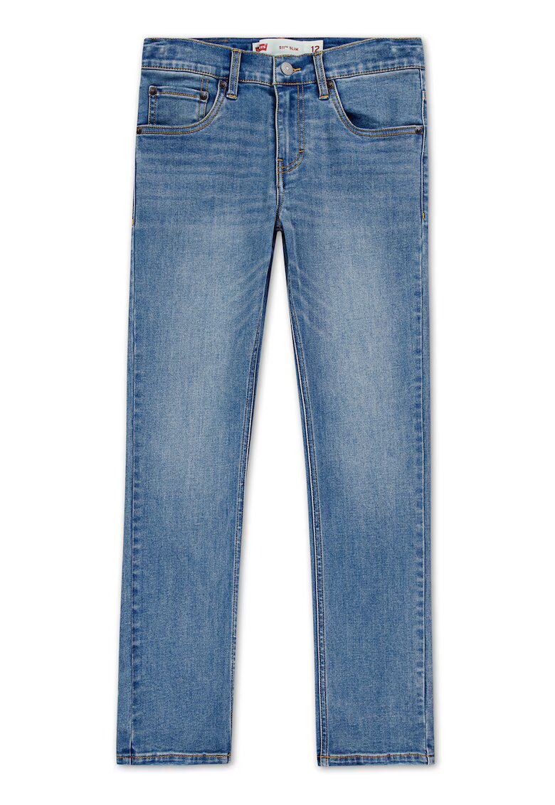 Levis Blugi slim fit cu aspect decolorat 511 - Albastru deschis