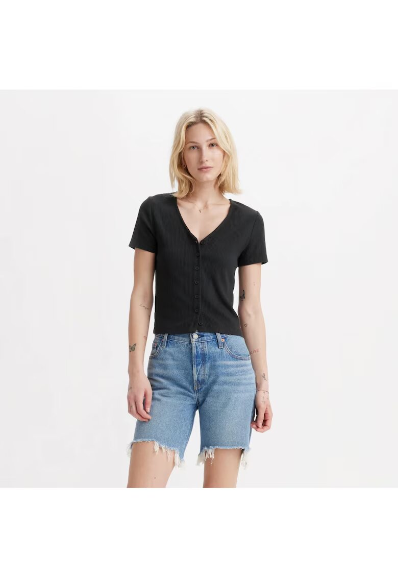 Levi's Bluza cu nasturi si decolteu in V