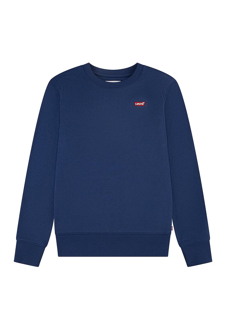 Levi's Bluza de trening cu decolteu la baza gatului si logo - Bleumarin