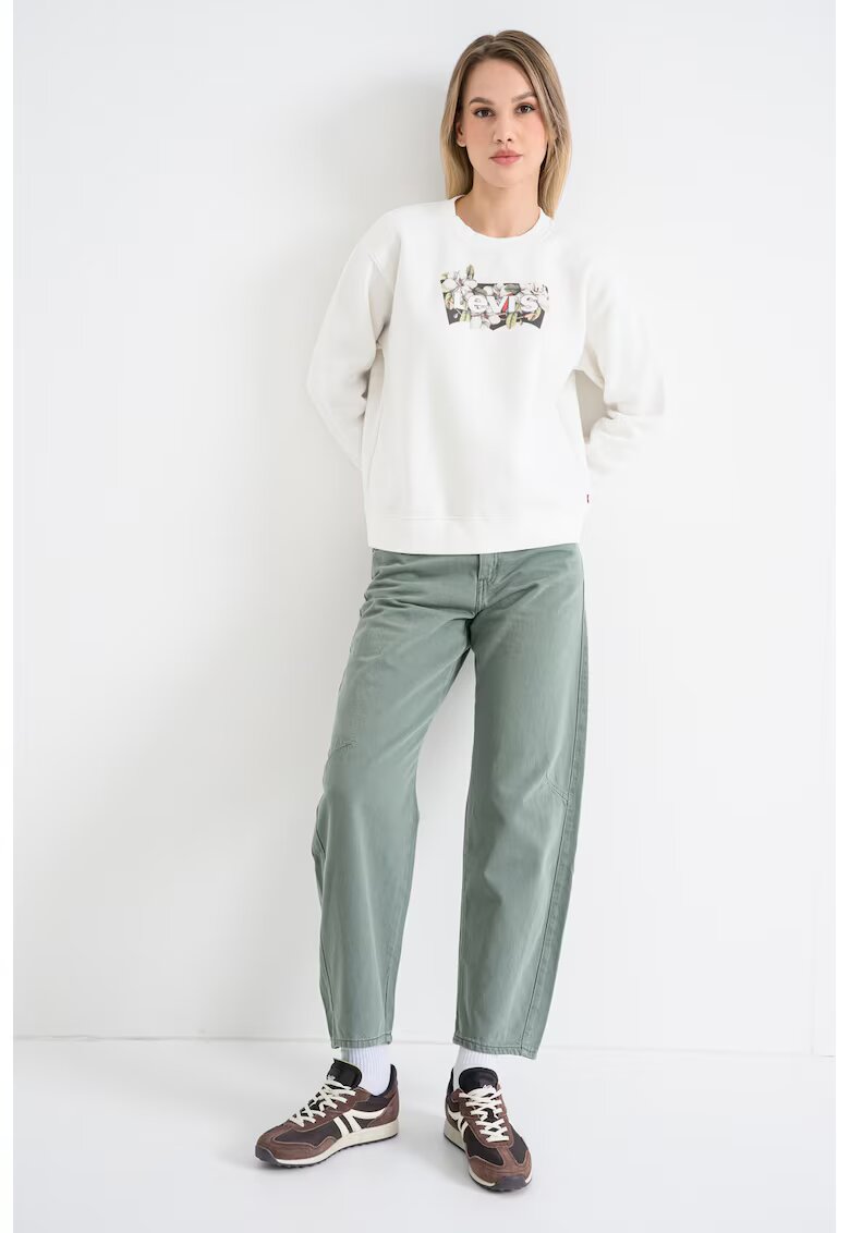 Levi's Bluza de trening cu imprimeu logo - Alb