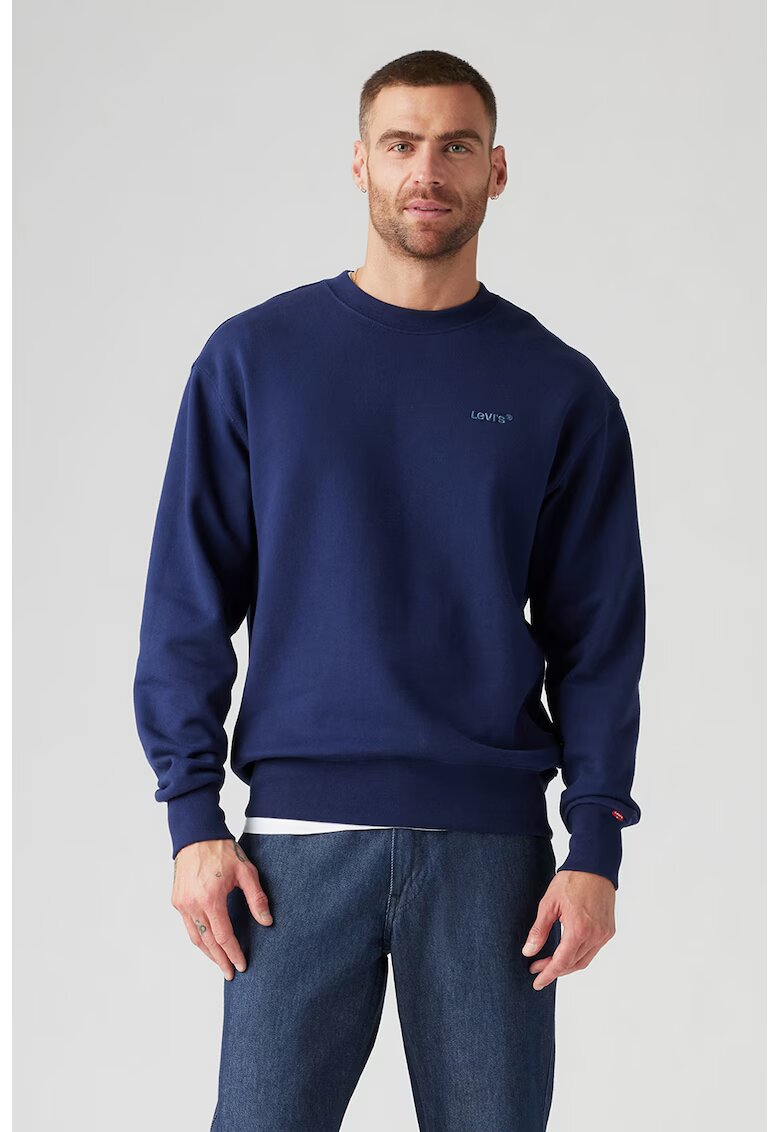 Levis Bluza de trening din amestec de bumbac - Albastru/Bleumarin