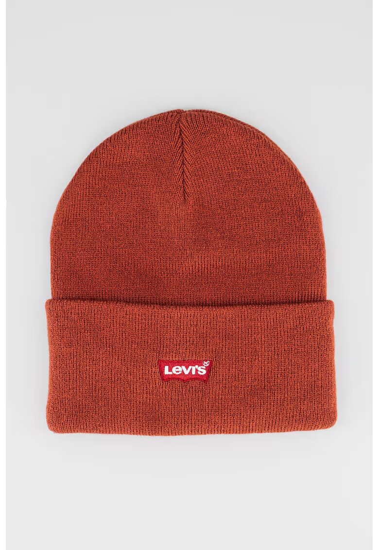 Levi's Caciula cu logo brodat Tonal - Rosu inchis