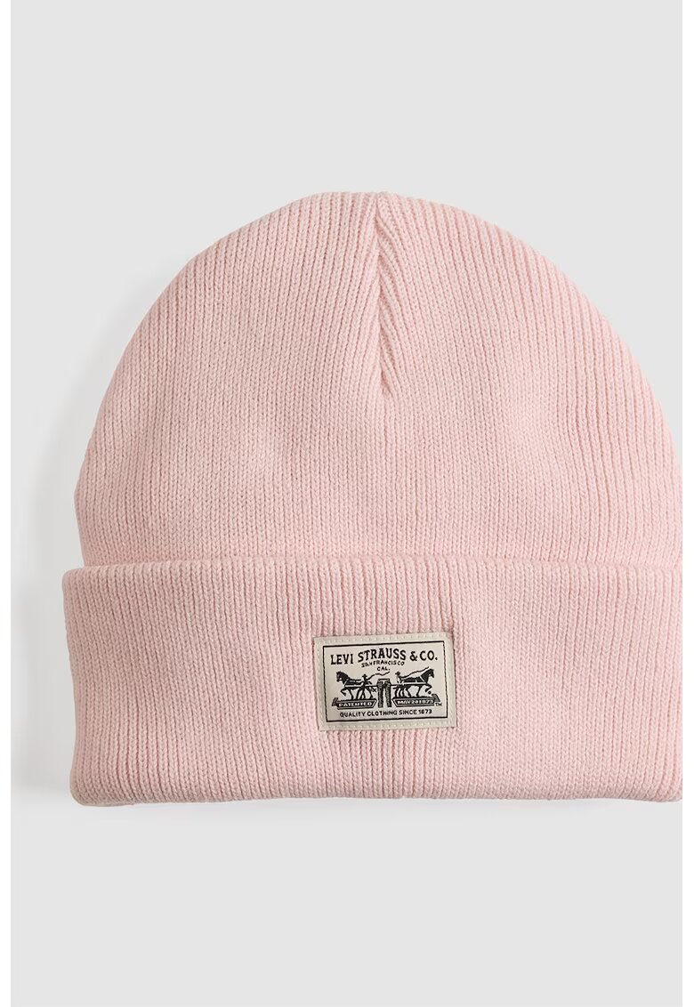 Levis Caciula de bumbac cu aplicatie logo - Roz pastel