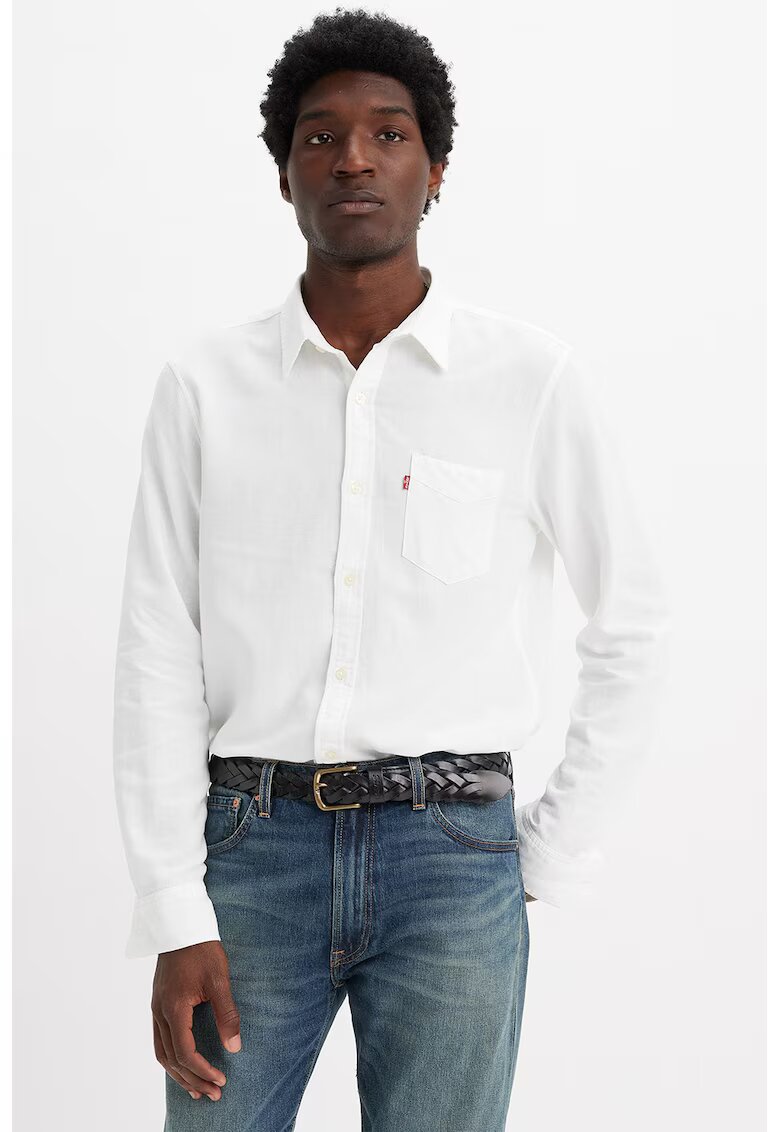 Levis Camasa regular fit cu buzunar pe piept - Alb