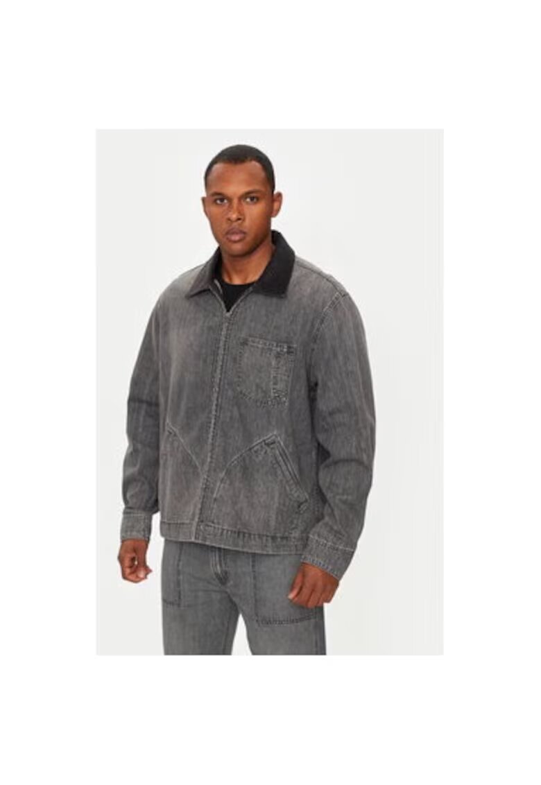 Levis Geaca barbati - 304229367 - Bumbac - Gri - Gri