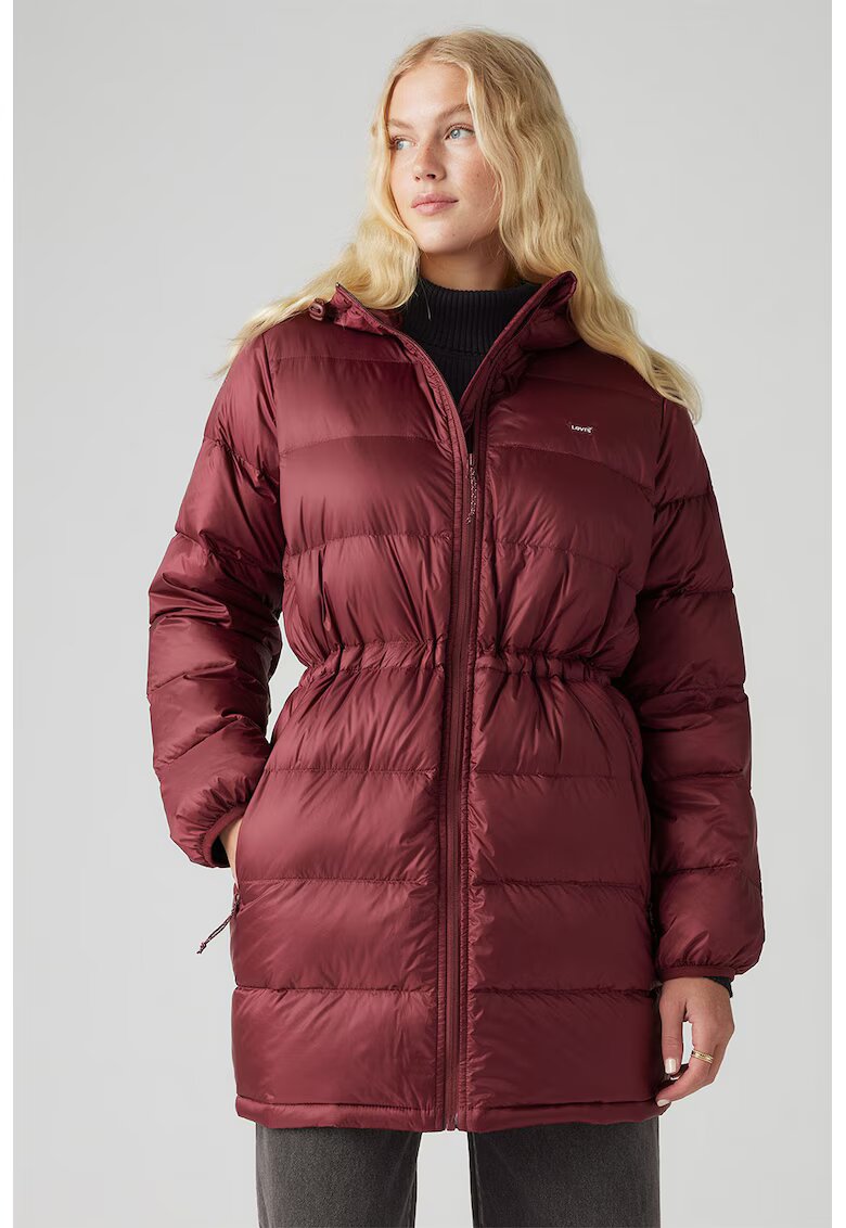 Levis Geaca cu inchidere cu inchidere cu fermoar - Visiniu