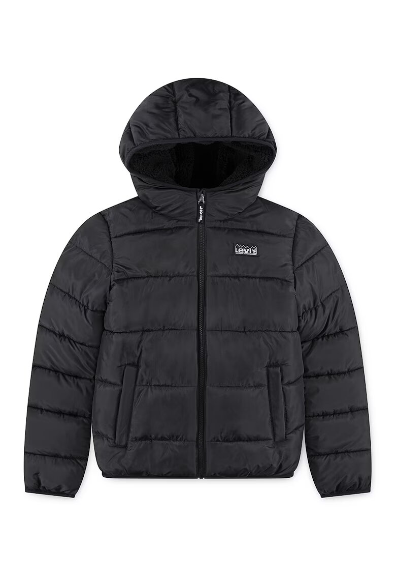 Levis Geaca cu vatelina si gluga - Negru
