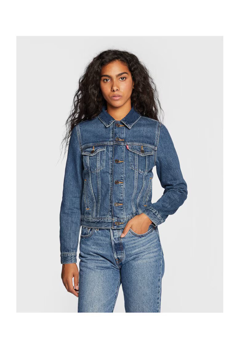 Levis Geaca dama - 206436023 - Bumbac/Lyocell - 2XS INTL - Albastru