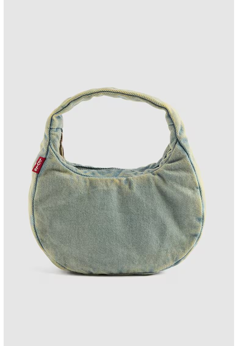 Levis Geanta crossbody din bumbac cu fermoar - Albastru deschis