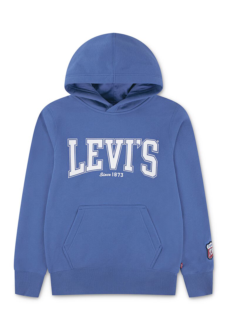 Levis Hanorac din amestec de bumbac cu imprimeu text - Alb/Albastru prafuit